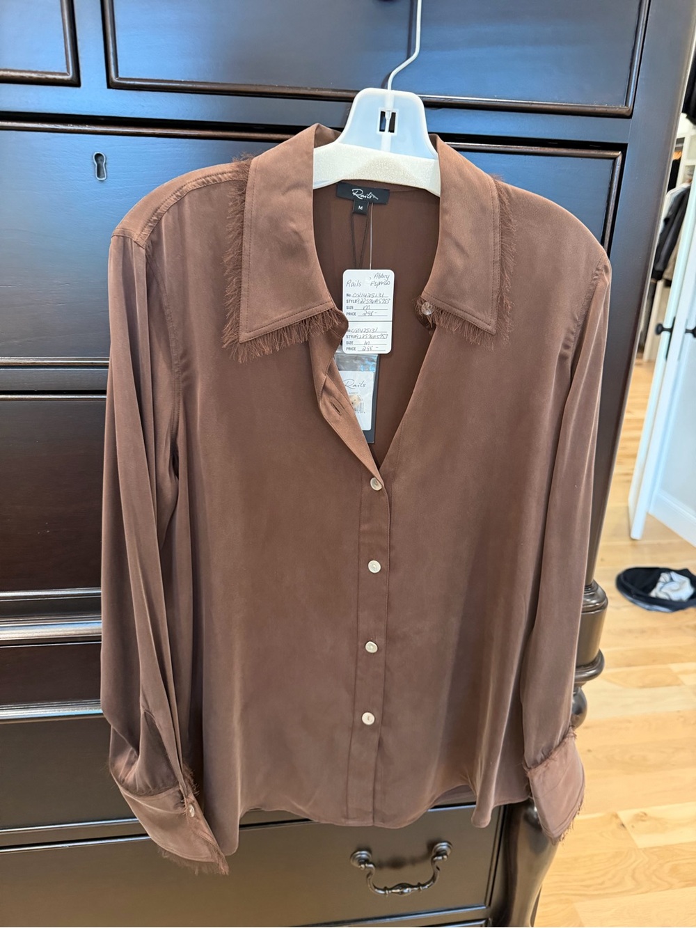 Women's Rails Brown Button-Up Shirt - Picture 6 of 8